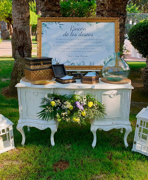 Flores para boda en Alcante